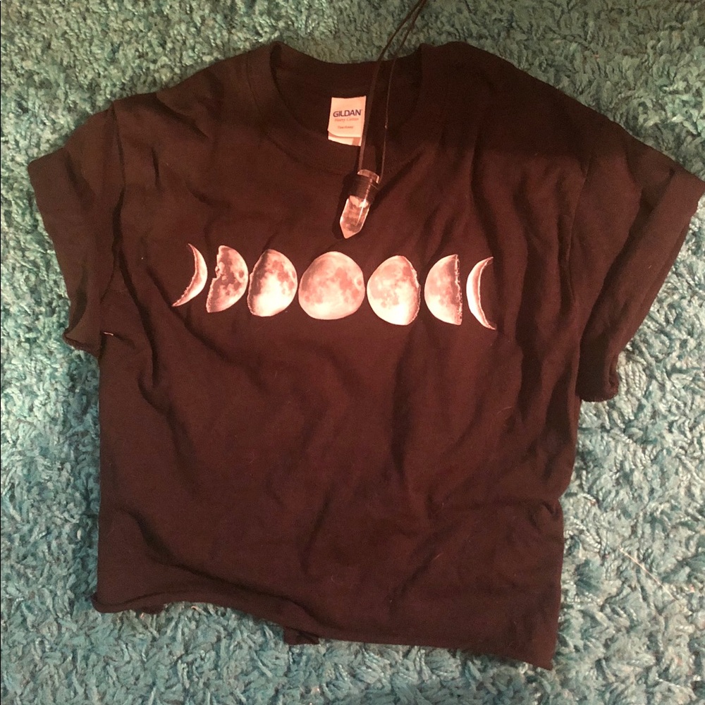 Moon phases crop top